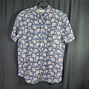 Cody James Mens XL Blue Paisley Short Sleeve Button Up Shirt Western‎ Apparel